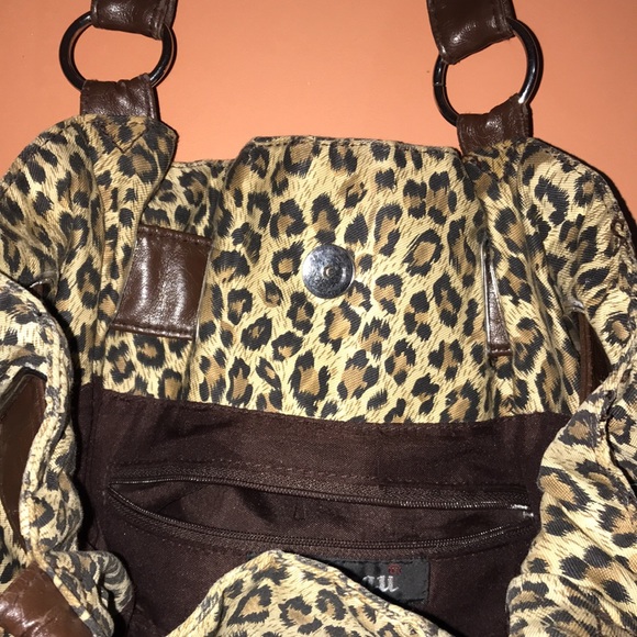 Leopard Print Satchel Bag - Picture 9 of 14